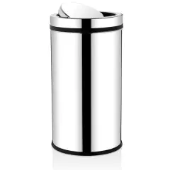 Rulopak Döner Kapaklı Paslanmaz Çöp Kovası 11 lt