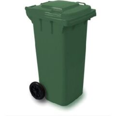 Ceymop Çöp Kovası 120LT- Yeşil/Siyah