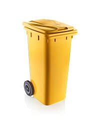 Ceymop Çöp Kovası 120LT- Sarı/Siyah