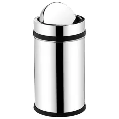 Rulopak Döner Kapaklı Paslanmaz Çöp Kovası 5 lt