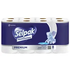 Selpak Professional Premium Paper Towels, Pack of 8