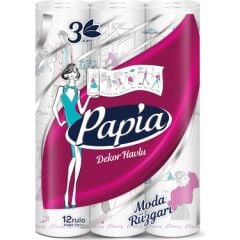 Papia Decor Paper Towels, 12 Rolls