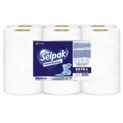 Selpak Professional Premium Sensor Paper Towels, 21 cm, 135 m, 6-pack.