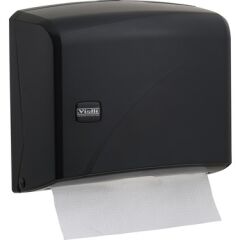 Vialli Z-Fold Towel Dispenser, Black, Pack of 200