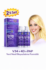 BEGISUN Teeth Whitening Gel 2-Pack 50 ml x2 – V34 & 4D PAP Technology, Yellow Tone Remover