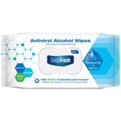 Deep Fresh Alkollü Antiviral Mendil 56'lı