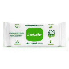 Freshmaker Çok Yüzeyli Islak Mendil Kapaklı Yeşil 100'lü