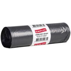 Koroplast Ağır Sanayi Çöp Torbası Jumbo Boy 80 cm x 110 cm Siyah 10'lu Paket