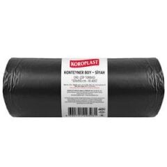 Koroplast Endüstriyel Çöp Torbası Konteyner Boy 120 cm x 150 cm Siyah 10'lu Paket