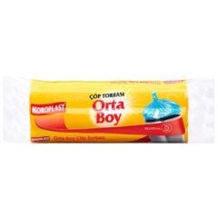 Koroplast Çöp Torbası Orta Boy 55 cm x 60 cm Mavi 15'li Paket