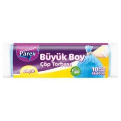 Parex Güçlü Çöp Torbası Büyük Boy Mavi 10'lu Paket
