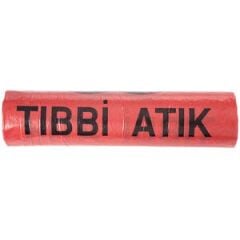 Tıbbi Atık Çöp Torbası Jumbo Boy 80 cm x 110 cm Kırmızı 10'lu Paket