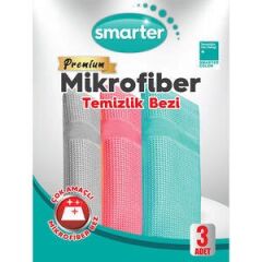 Smarter Premıum Mikrofiber Temizlik Bezi 3'lü