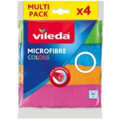 Vileda Colors 4-Pack Microfiber Cleaning Cloths