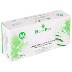 Has-pet Lateks Pudrasız Eldiven M 100'lü Paket