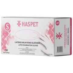 Has-pet Latexhandschuhe, puderfrei, Größe 100er-Packung