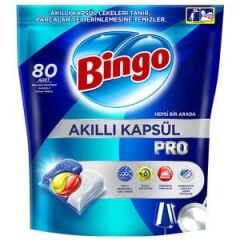 Bingo Akıllı Kapsül Pro Bulaşık Makinesi Deterjanı Tableti 80'li