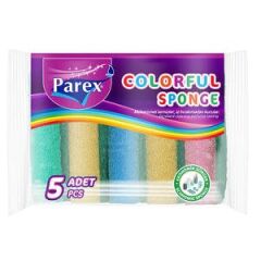 Parex Trend Flat Sponge Colorful 5-Pack