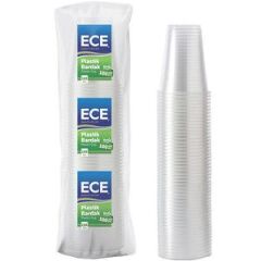 Ece Plastik Eco Otomat Bardağı Şeffaf 180 cc 1,7 g 100'lü Paket