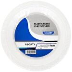 Asorty Plastik Tabak 17 cm 50'li