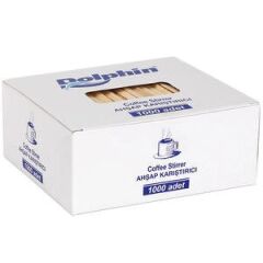 Holzrührstäbchen „Delfin“, 11 cm, 1000er-Packung