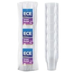 Ece Kristallbecher aus Kunststoff, 50er-Packung
