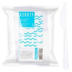 Assorted Luxury Transparent Knife, Pack of 50