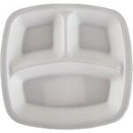 Anı Foam Plate, Lidless, 3 Compartments, Pack of 200