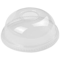 Sortierte, perforierte, gewölbte PET-Becherdeckel (95 mm, 100er-Packung)