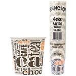 Bencup Pappbecher mit Muster, 118 ml, 50er-Packung