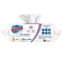 Bingo Surface Cleaning Wipes, Lavender Scented, 96 Sheets