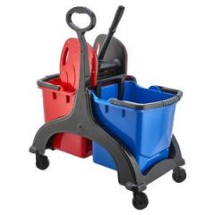 Ceymop Plastik Gövdeli Çift Kovalı Plastik Presli Temizlik Seti