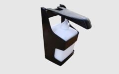 Vialli Dirsekten Basmalı Sıvı Sabun Dispenseri 1000 ml (Siyah)